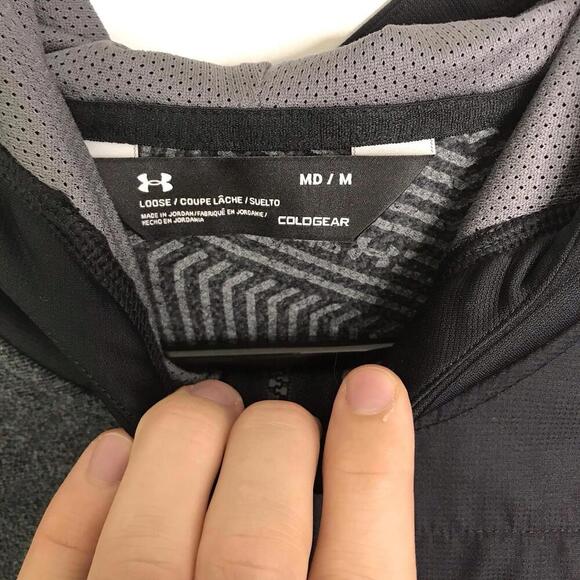 Under Armour Jacket Mens M Infrared Coldgear Full Zip Hood Loose Fit Athleisure - Picture 6 of 9